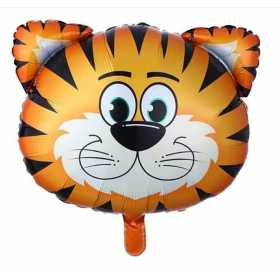 Balon Tigru din folie, 75 cm, supapa de autoetansare