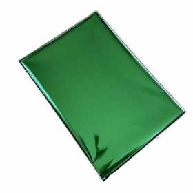 Folie de laminat metalizata, Verde, 100 buc/top, format A4