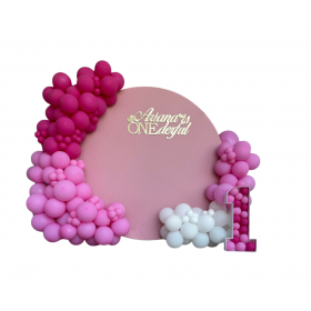 Husa textila pentru arcada rotunda, catifea elastica, pentru decor baloane 200 cm 