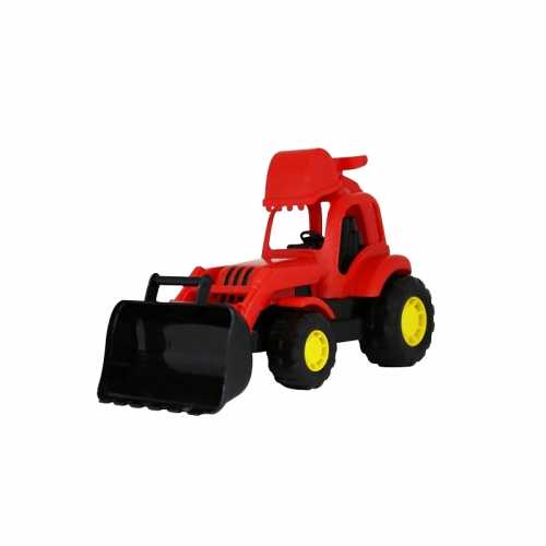 Tractor cu incarcator si excavator - Hardy, 28x13x16 cm, Polesie
