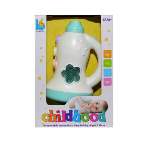 Trompeta cu baterii pentru bebelusi, cu sunete si lumini, 15 cm