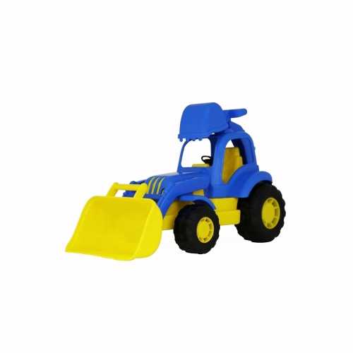 Tractor cu incarcator si excavator - Hardy, 28x13x16 cm, Polesie