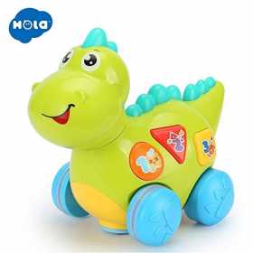 Baby Dinozaurul interactiv cu miscari, melodii si lumini - Hola Toys