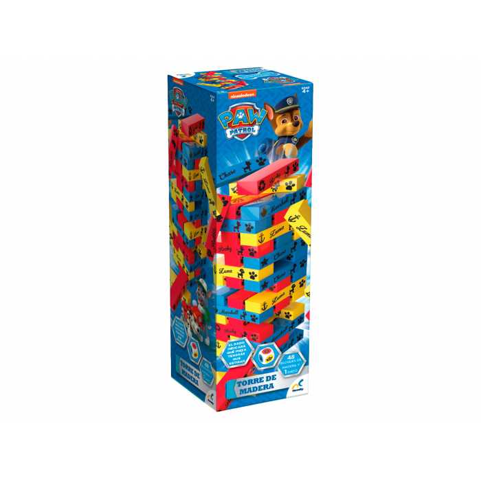 Joc de societate Jenga turnul buclucas Patrula Catelusilor Joc de societate Jenga turnul buclucas Patrula Catelusilor